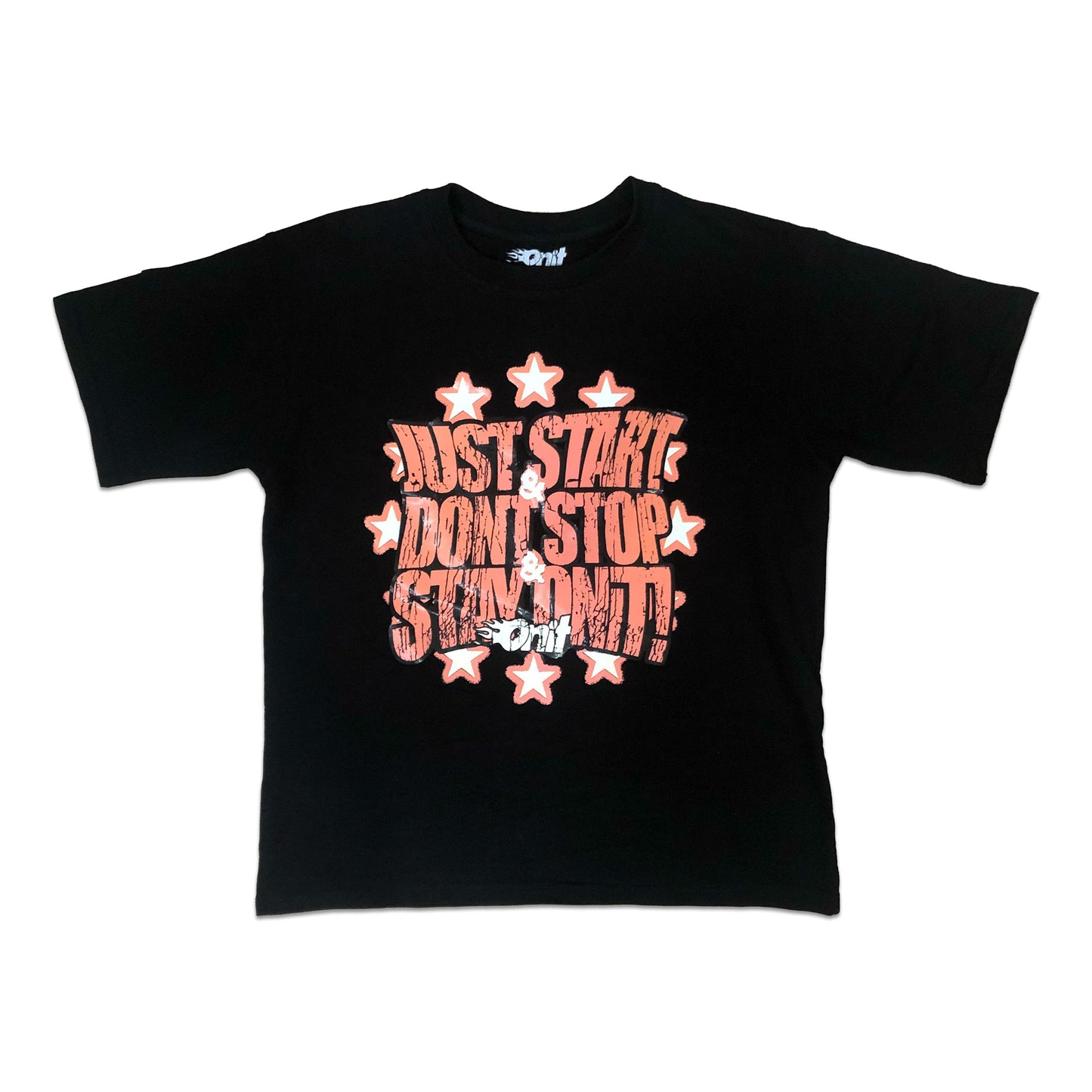 "JUST START & DONT STOP" BLACK TEE